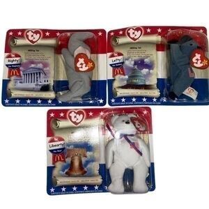 2000 Ty Teenie Beanie Babies X McDonald’s - American Trio
